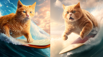 Maximize Publish0x Rewards With AI Images - Step 1: Dreaming of a Surfing Cat