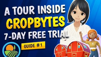 Cropbytes Starter Guide Part 1 | 7 Day FREE Trial | Feeding Animals & Growing Crops | Converting Extracts to Game Coins