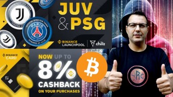 Binance lancia JUV e PSG e spedisce le carte in Europa