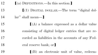 The digital dollar: Even more info.