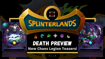 Splinterlands: Teasers for the DEATH Cards coming in Chaos Legion, plus Speculation on Abilities