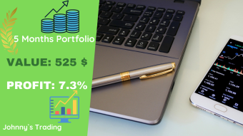 I am up with 7.3% on my stock portfolio in just 5 months