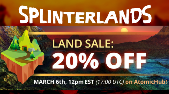 Ending soon! Splinterlands Discounted Land Sale at AtomicHub