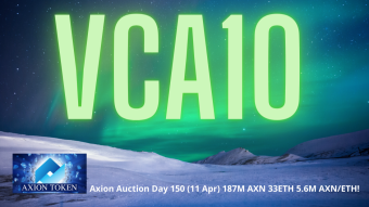 Axion Auction Day 150 (11 Apr) 187M AXN 33ETH 6.5M AXN/ETH! HERE WE GO! VCA10! WBTC DIVS! WATCH NOW!