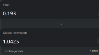 ETH to DGD to ETH arbitrage