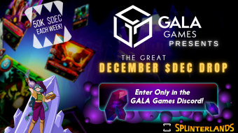 Win Dark Energy Crystals by Supporting GALA Games and Splinterlands!
