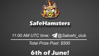 Join the AMA of Satoshi Club x SafeHamsters. Rewards: 500 USDT, June 6th.