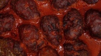 Foodbook #562 meatballs-soutzoukakia
