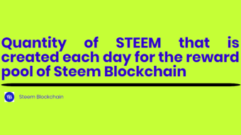 What new quantity of the cryptocurrency STEEM is created each day in Steem Blockchain?