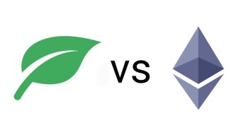 Comparing total equipment value of chia network and ethereum network