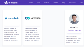 FinNexus (FNX) - Solid project created by the founder of Wanchain.