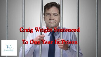 Craig Wright Sentenced To One Year In Prison