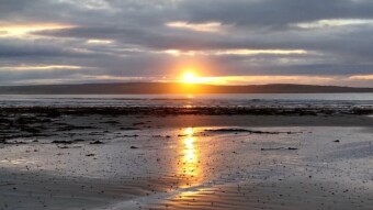 Sunset on Dunnet Beach, Caithness, North of Scotland