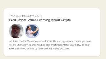 Publish0x: Free Microclass to Teach How to Earn Crypto While Learning About Crypto