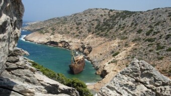 Greece - Islands - Cyclades - Amorgos - POI: Shipwreck Olympia.