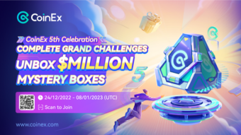 Celebración del 5º Aniversario de CoinEx: ¡Abre gratis cajas misteriosas con millones de dólares en premios!