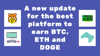 A new update for the best platform to earn BTC, ETH and DOGE