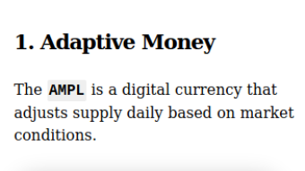 My Ampleforth AMPL case study - investment update
