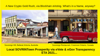 SOVRINTOWN: BLOCKCHAIN 'Protect' your Town's Future Prosperity, Transparently!