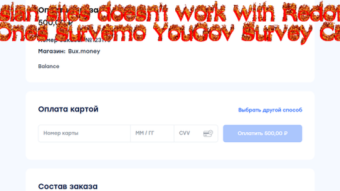 Russian sites doesn't work with Redotpay No Ones Survemo YouGov Survey Cards