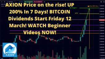 AXION Price on the rise! UP 200% In 7 Days! BITCOIN Dividends Start Friday 12 March! WATCH Beginner Videos NOW!