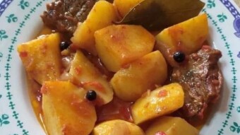 Foodbook #780 Tomato Beef Stew with potatoes
