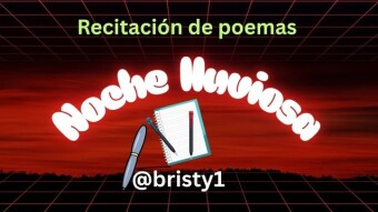 Recitación de poesía || Noche lluviosa