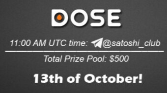 DoseToken x Satoshi Club AMA Recap from 13th of October