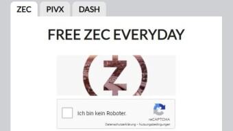 Crypto Coin Faucet. ZEC PIVX DASH