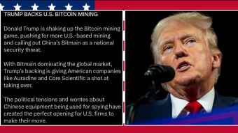 Trump Wants Bitcoin Made in America: Can He Beat China’s Bitmain?