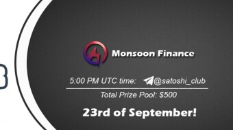 Join the AMA of Satoshi Club x Monsoon. Rewards: 500 USDT, September 23rd.