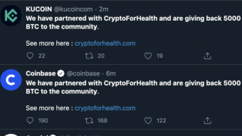Major Twitter Hack - Accounts used for advertising a cryptocurrency scam