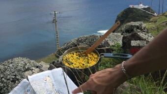 #BIWAKKITCHEN07 - Curry-rice with beautiful view!