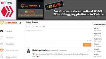 An alternate decentralised Web3 Microblogging platform to Twitter - Leo Alpha