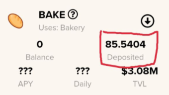 How I farm a $BAKE in Trustwallet?