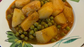 Daily meal #24 really nice arakas with potatoes