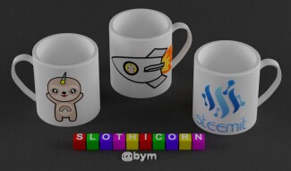 Slothicorn 3D - 3Ds Max Cup Modeling