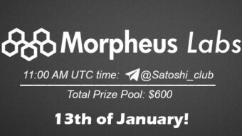 Join the AMA of Satoshi Club x Morpheus Labs. Rewards: 600 USDT, January  13th.