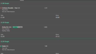 Betting Results 03/01/2022