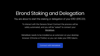Earn 25% APR during the Elrond Genesis Staking