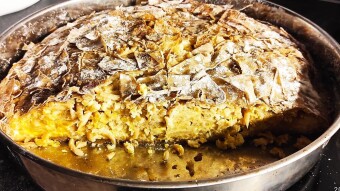 Foodbook #878 Greek pasta phyllo pie – Makaronopita