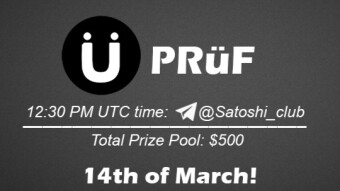 Join the AMA of Satoshi Club x PRüF. Rewards: 500 USDT, March 14th.