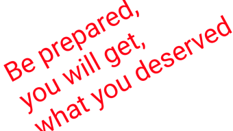 You will pay for what you have done?