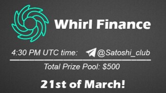AMA Satoshi Club x Whirl Finance , March 21st