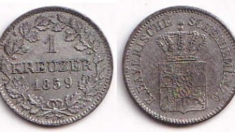 Bavaria 1 kreuzer, 1859