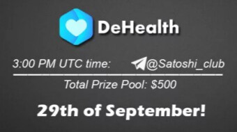 AMA Satoshi Club x Dehealth, September 29th