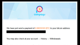 Payment received from CoinPayU + 0.00010183 BTC | total paid 0.00184509 BTC