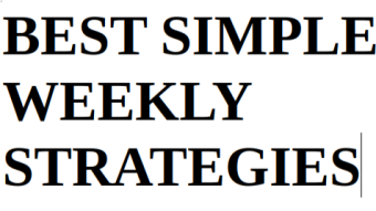 Weekly simple profitable strategies (week March 11 -March 17, 2024)
