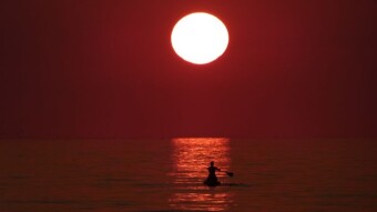 Batumi, sunset over the Black Sea
