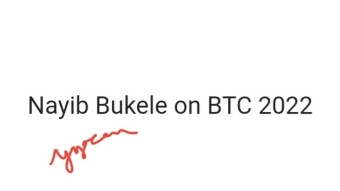 Nayib Bukele on BTC 2022